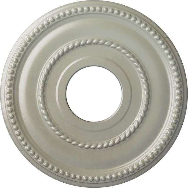 Ekena Millwork Valeriano Ceiling Medallion (Fits Canopies up to 6 1/4"), 12 1/8"OD x 3 5/8"ID x 3/4"P, Flash Copper CM12VAFCS - main